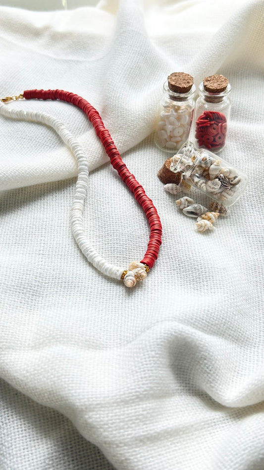 Sandy Sunset Beaded Necklace