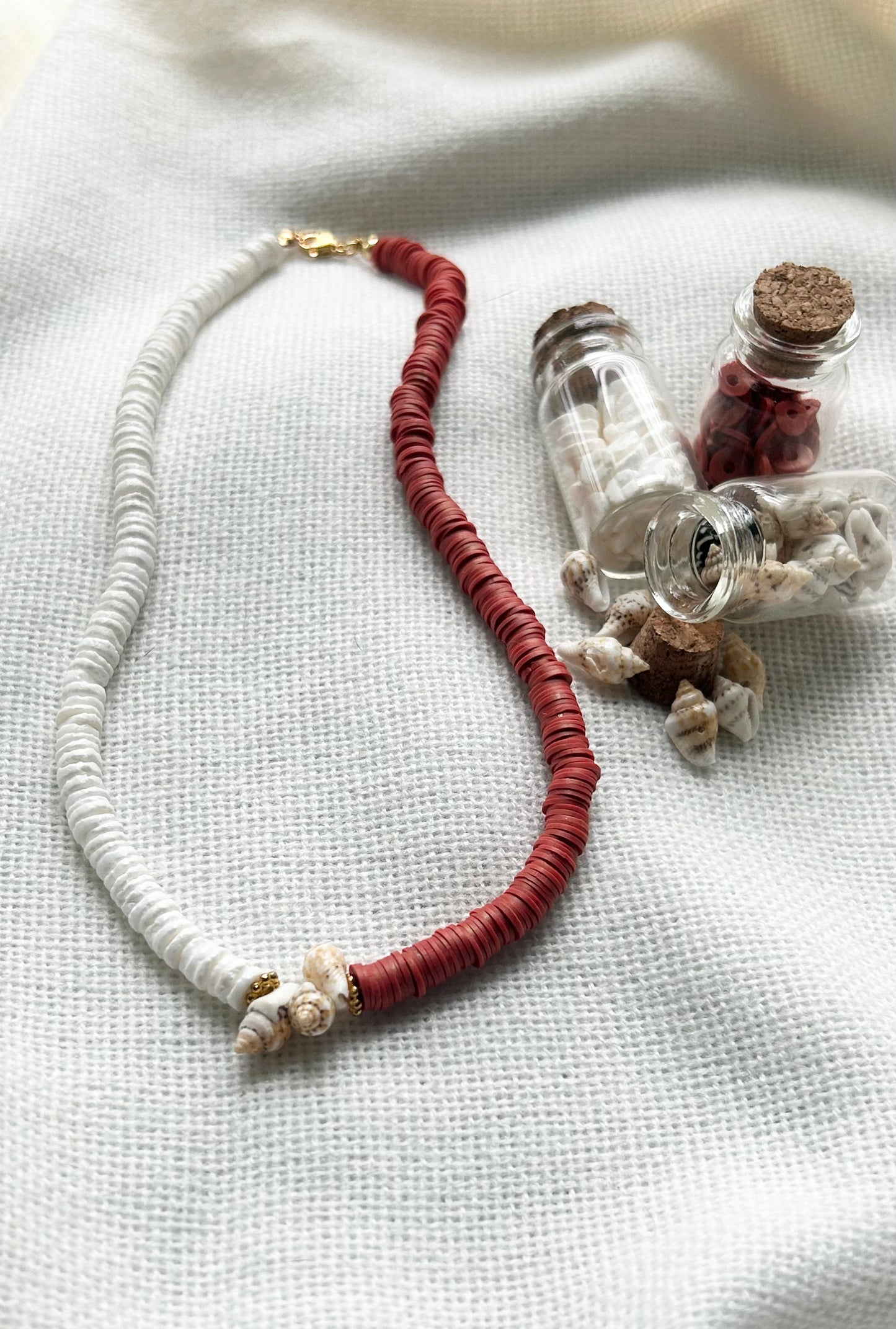 Sandy Sunset Beaded Necklace