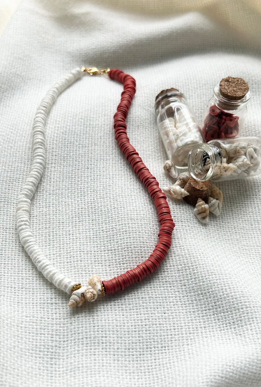 Sandy Sunset Beaded Necklace